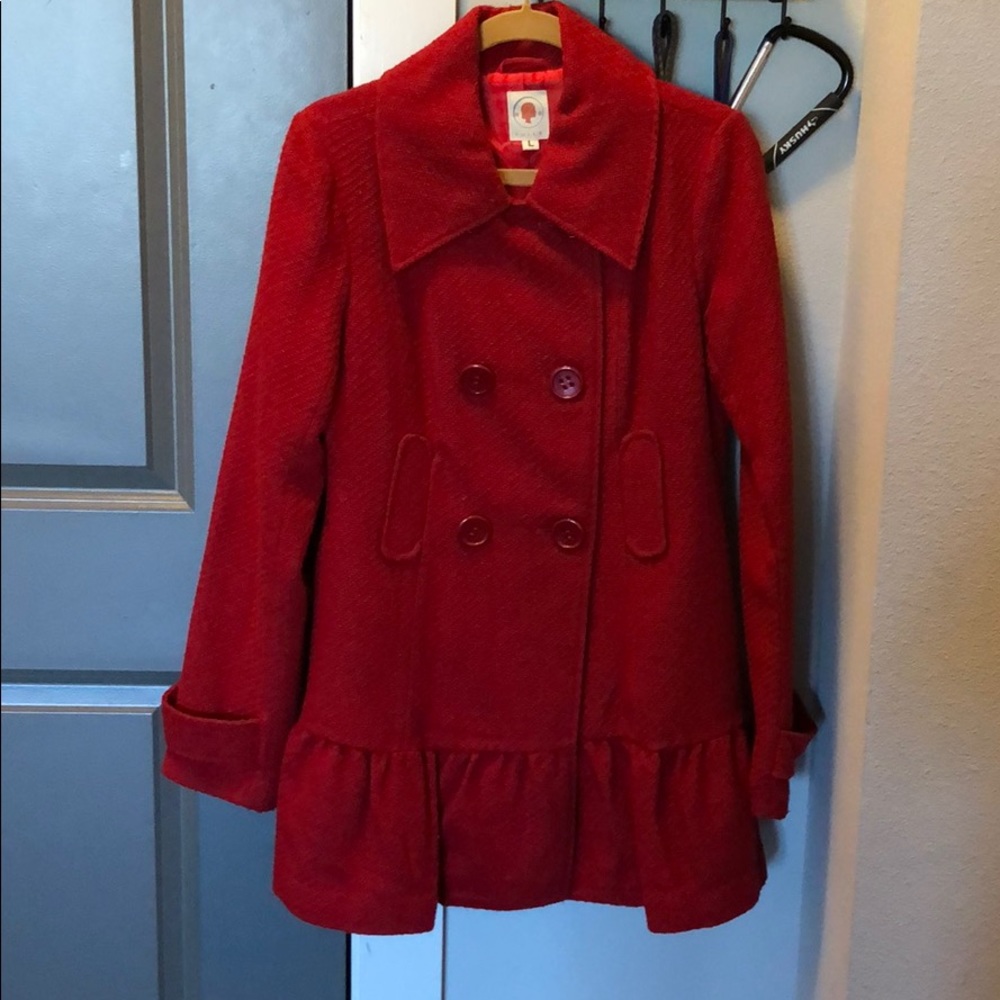 Tulle red coat